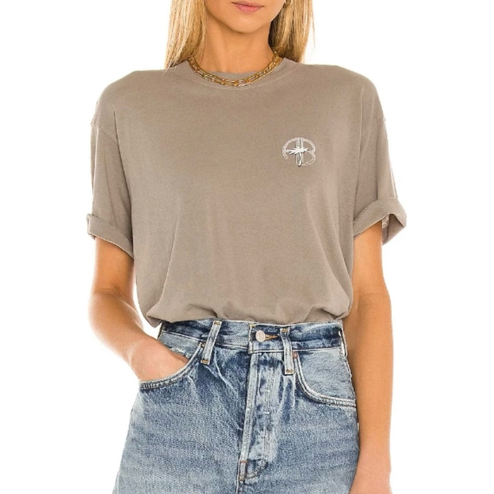 NWT Anine Bing Ida Palm Tree Tee Shirt